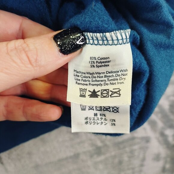 Eddie Bauer Women’s XL Blue Button Front Jacket High Neck Casual Layering Coat - Picture 4 of 11